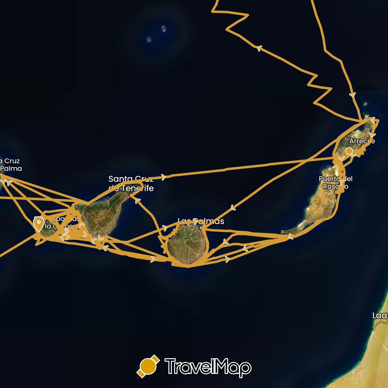 TravelMap itinerary: driving, sv marin in Spain (Europe)